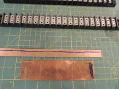 Fabricated copper ground bus bar distribution strips
